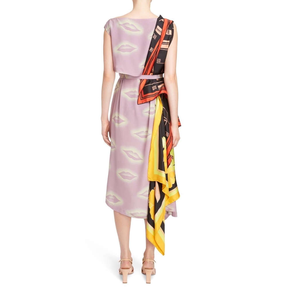 DRIES van NOTEN Scarf Silk The Depot Dress 34 US 2 - Picture 5 of 13